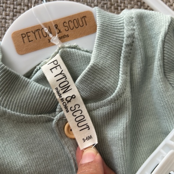 Peyton & Scout Bodysuit & Shorts 3-6 Month Baby Set - Picture 2 of 3